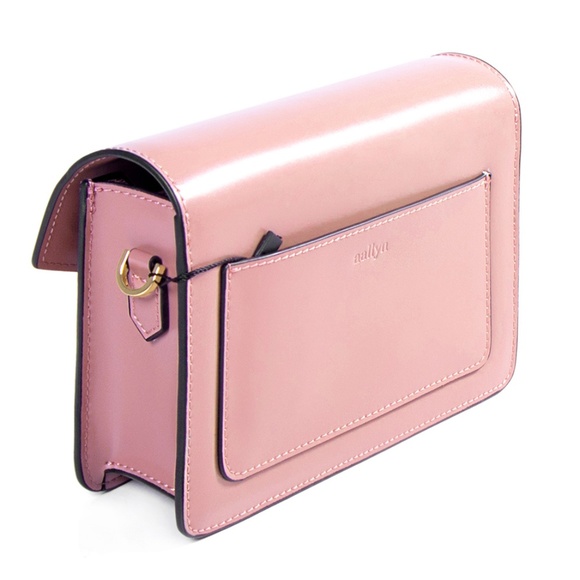 Bobbi 💯LEATHER Crossbody Bag - Dusty Pink - Picture 6 of 8